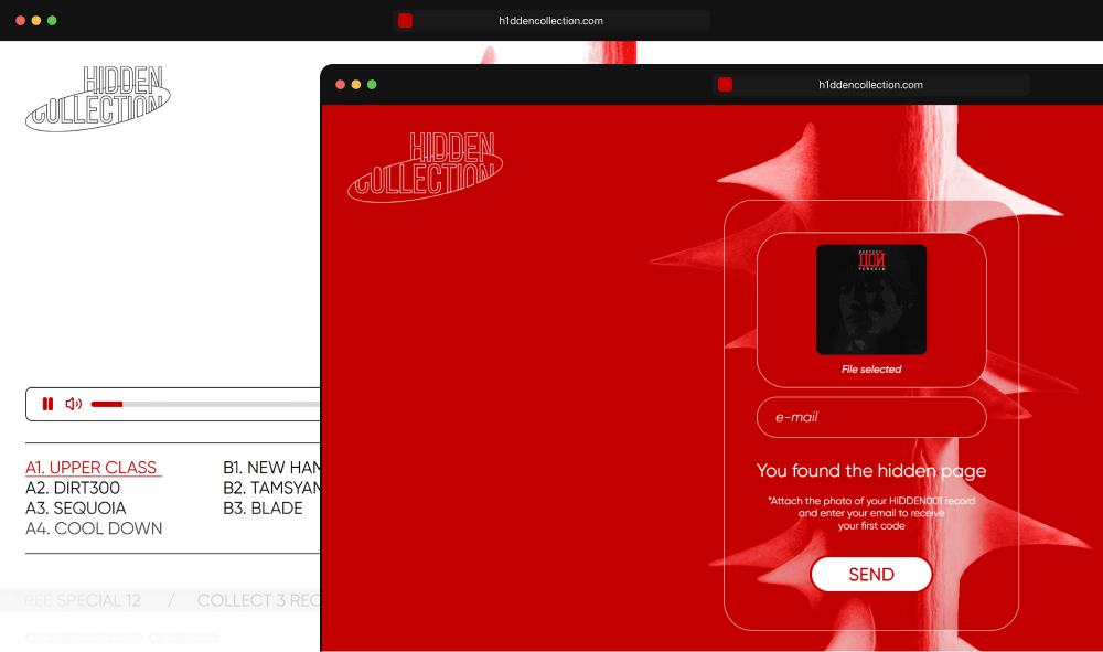 Hidden Collection — Vinyl Label Website